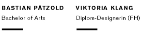 Bastian Paetzold, Viktoria Klang